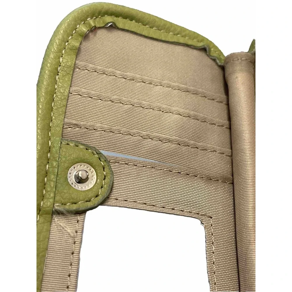 NINE WEST Green Wristlet Cell Phone Case Organizer  ID‎